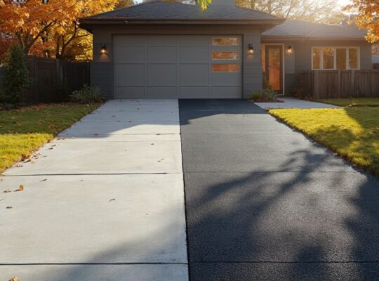concrete vs asphalt driveways