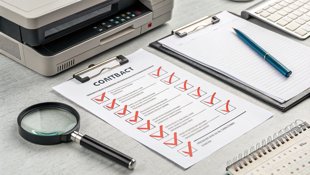 review rental contract terms