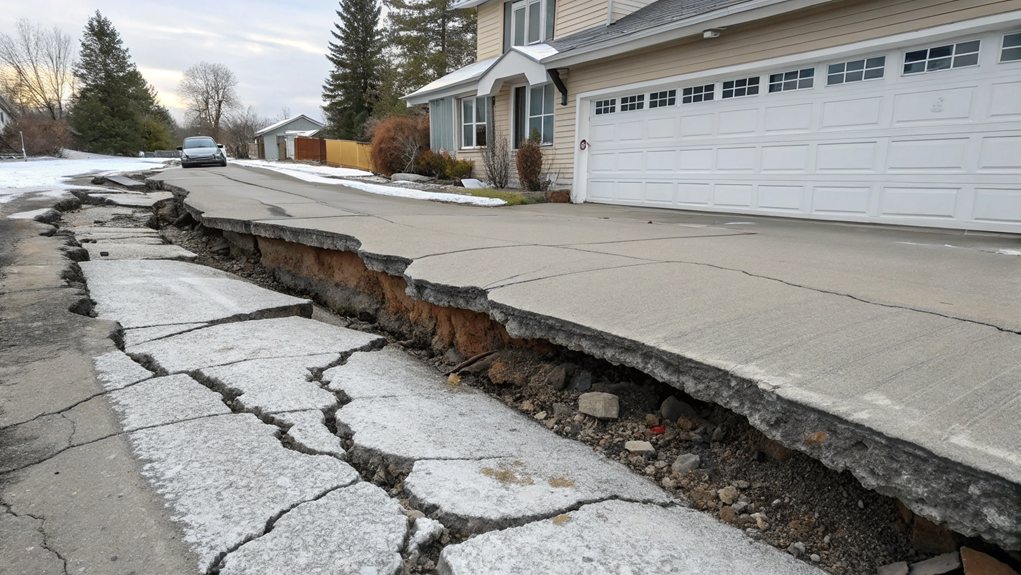 freeze thaw damage deteriorates concrete structures